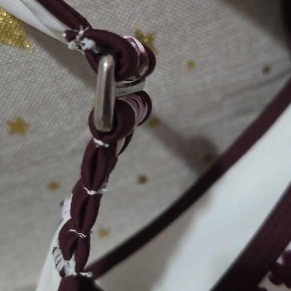 NWOT AdoreMe 1X Floral One-Piece Swimsuit w/Lace-Up Detail & Hooked Back Clasp - Picture 3 of 4